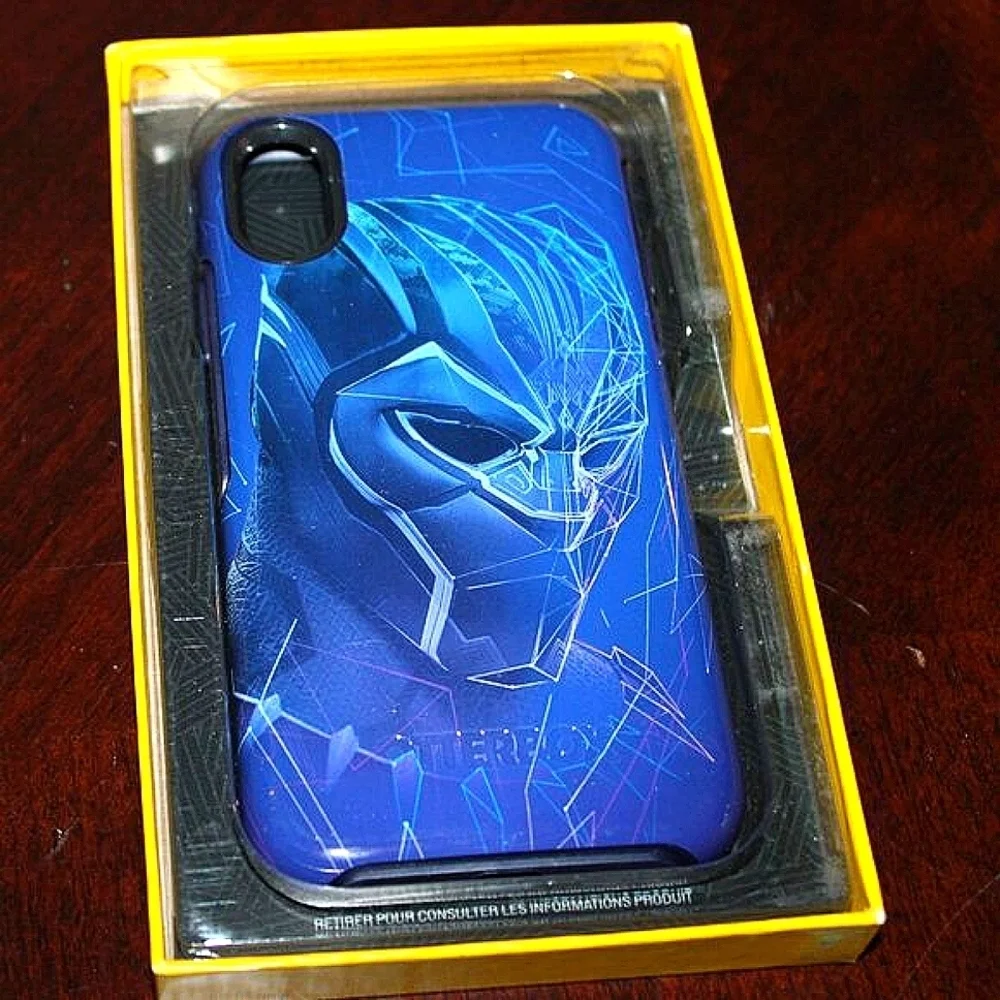 Black Panther iPhone X Case - OtterBox Symmetry - Marvel Avengers